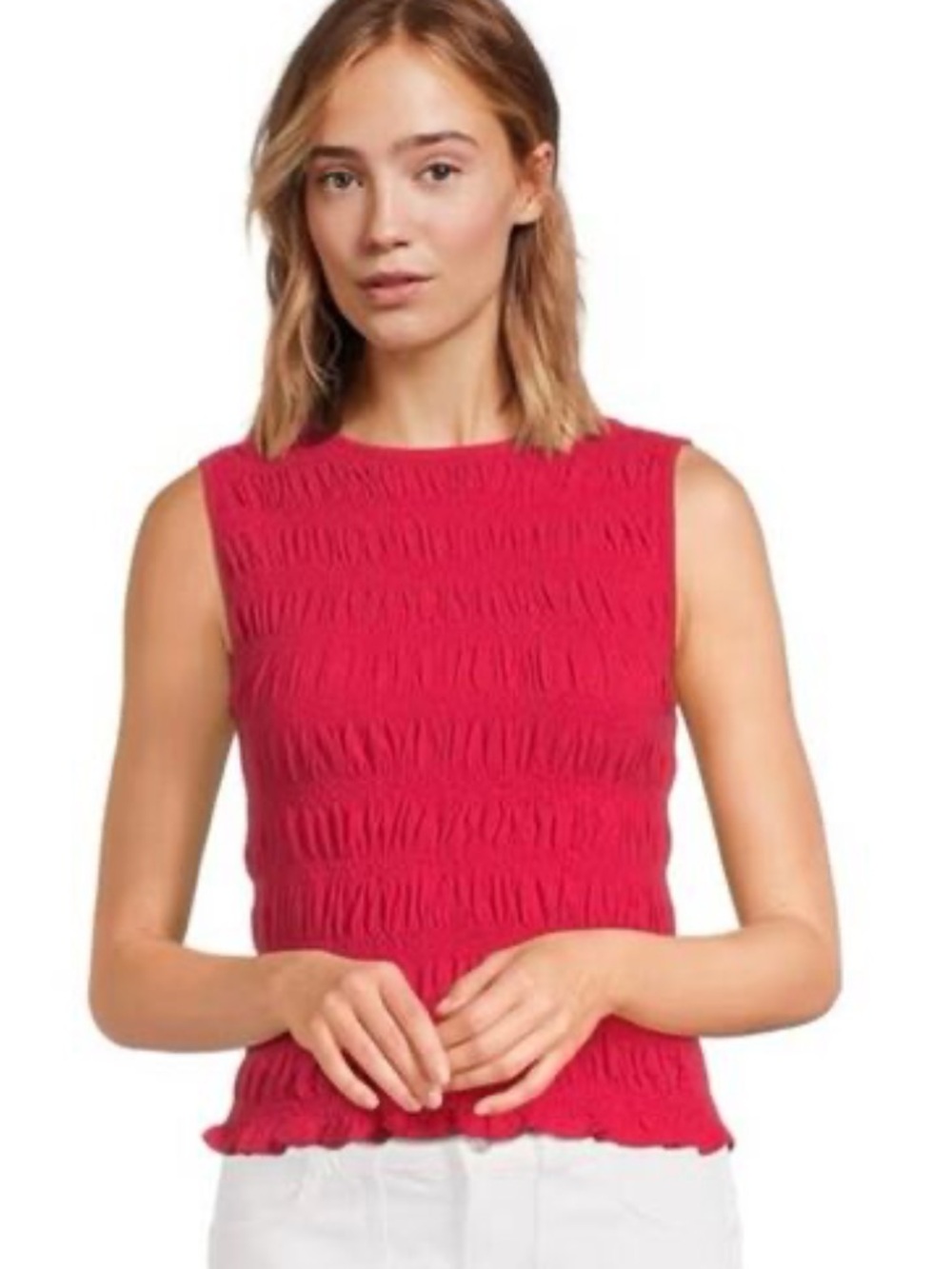 MADEWELL STRETCHY SLEEVELESS TOP